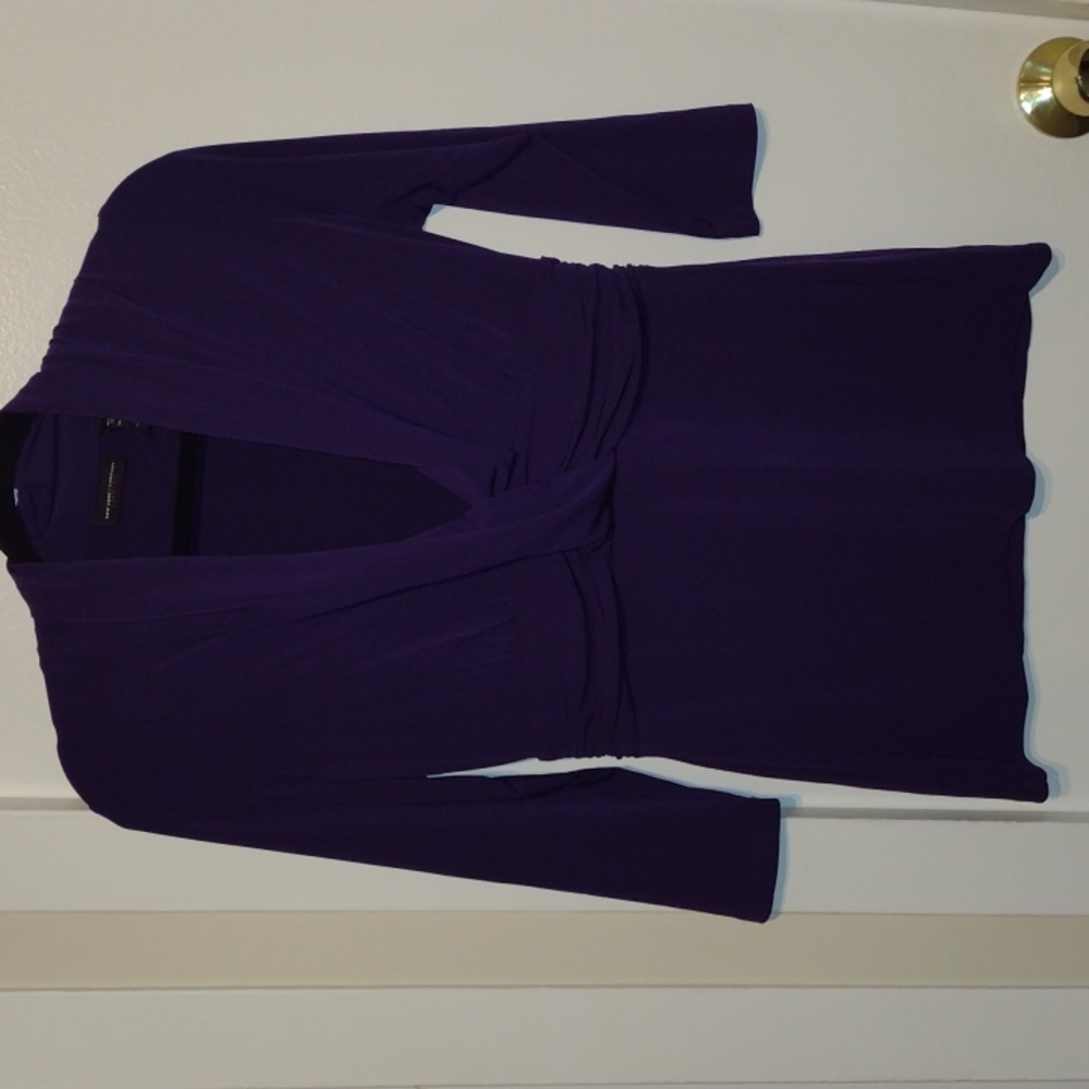 Purple stretch top